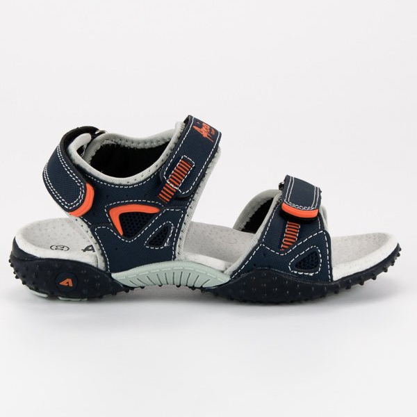 American Club Americké sametové sandály modrý