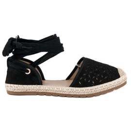 Sweet Shoes Uzlové espadrilky černá Sweet Shoes Uzlové espadrilky černá