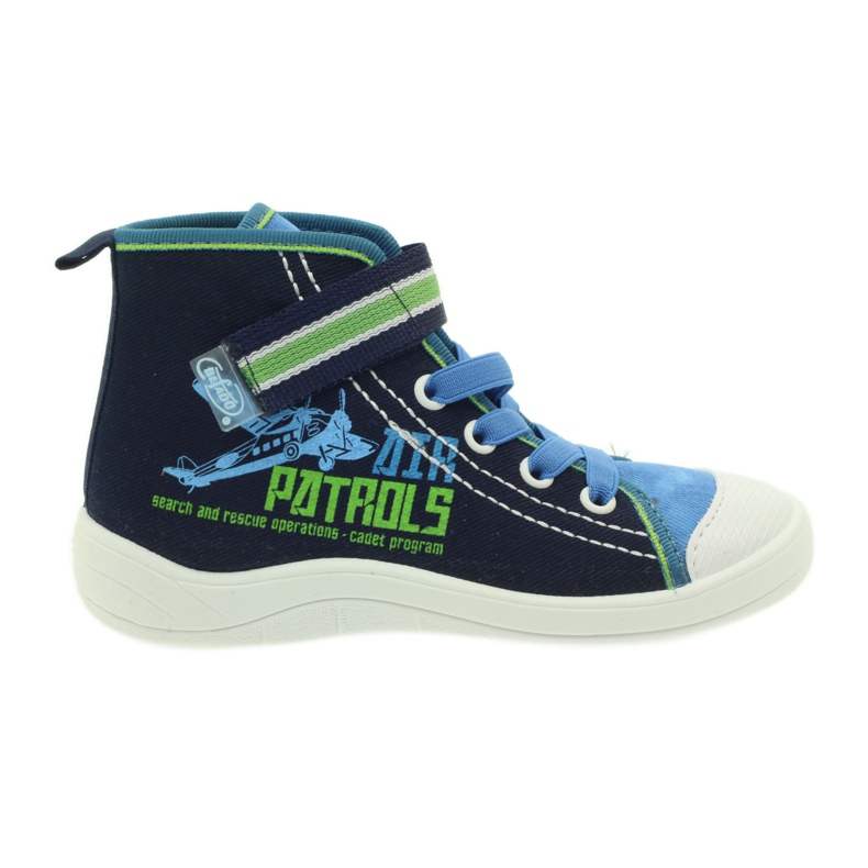 Dětské boty, tenisky, pantofle Befado 268x066 námořnická modrá modrý zelená