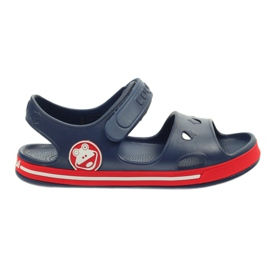 Sandály do vody Żabka COQUI Navy Blue červený námořnická modř