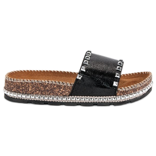 Seastar Stylové dámské pantofle černá