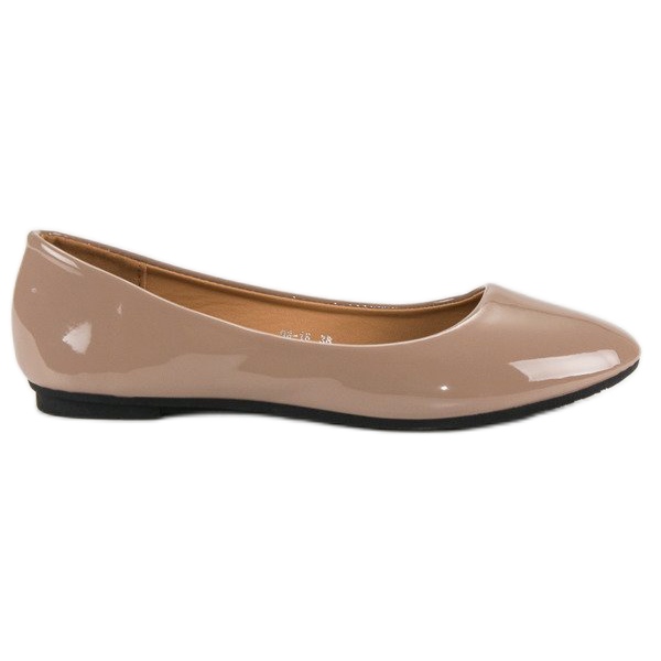 Ch. Creation Lakované balerínky hnědý