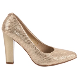 Filippo Zlaté lodičky na sloupu zlatý