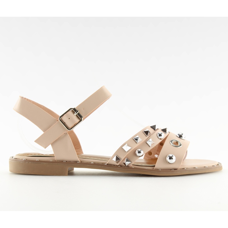 Sandály na ploché podrážce růžové 99-19 Pink růžový Sandály na ploché podrážce růžové 99-19 Pink růžový