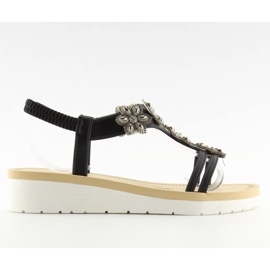 Černé dámské sandály velmi pohodlné 981 Black černá