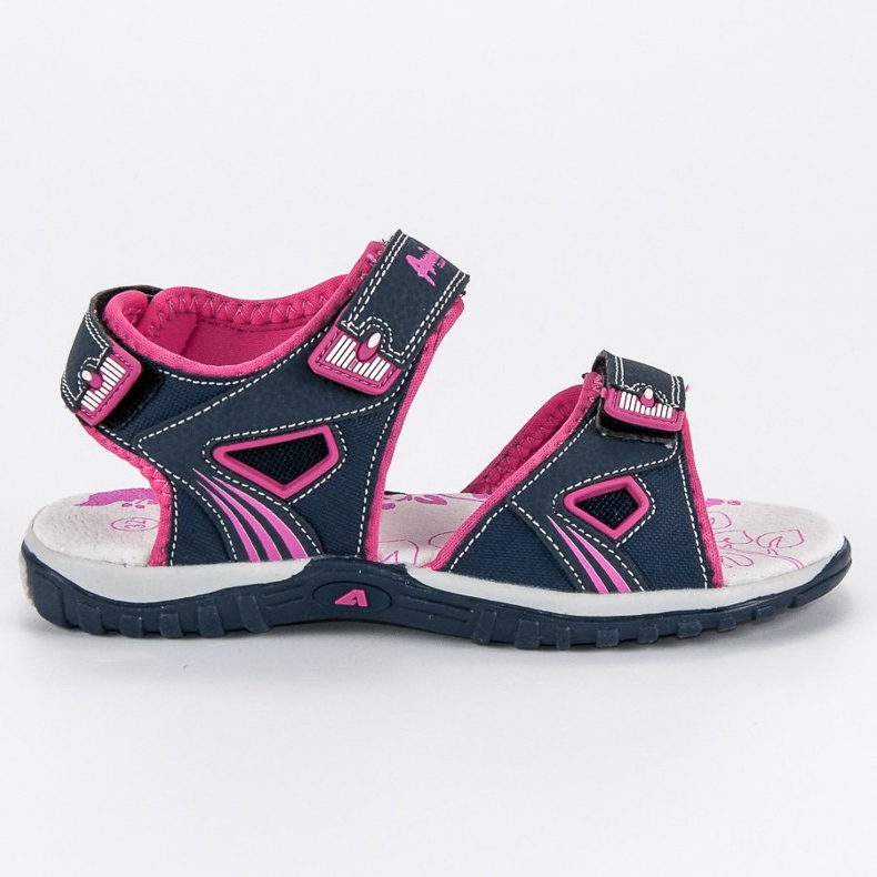 American Club Sandály na suchý zip modrý