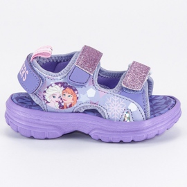 Sandály se suchým zipem fialová