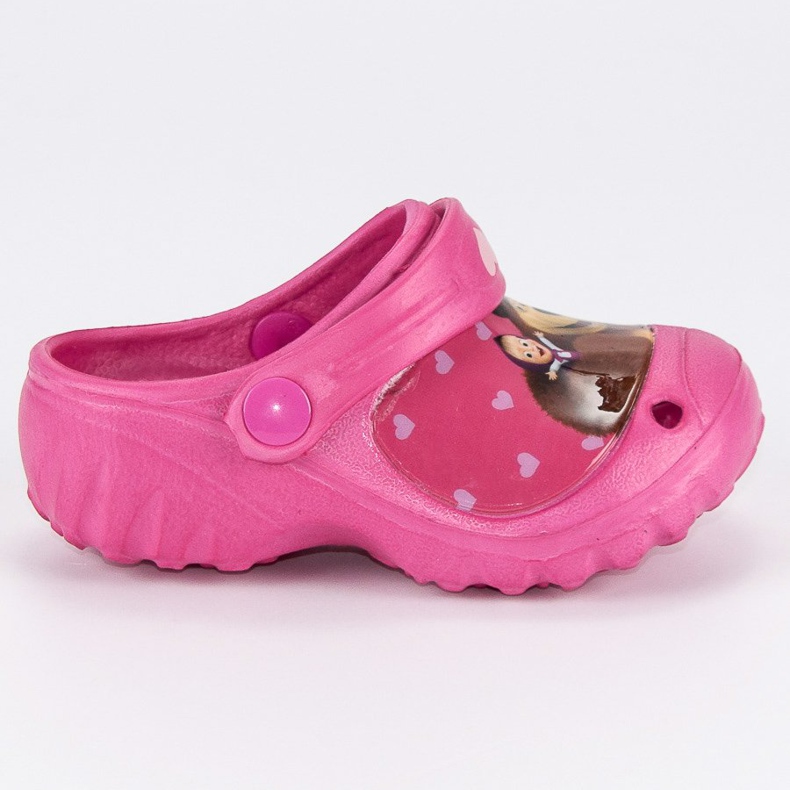 Gumové pantofle masha a medvěd růžový