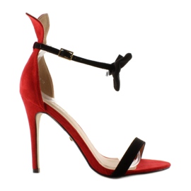 Sandály na špendlíku s ušima ZJ-15P Červené Sandály na špendlíku s ušima ZJ-15P Červené