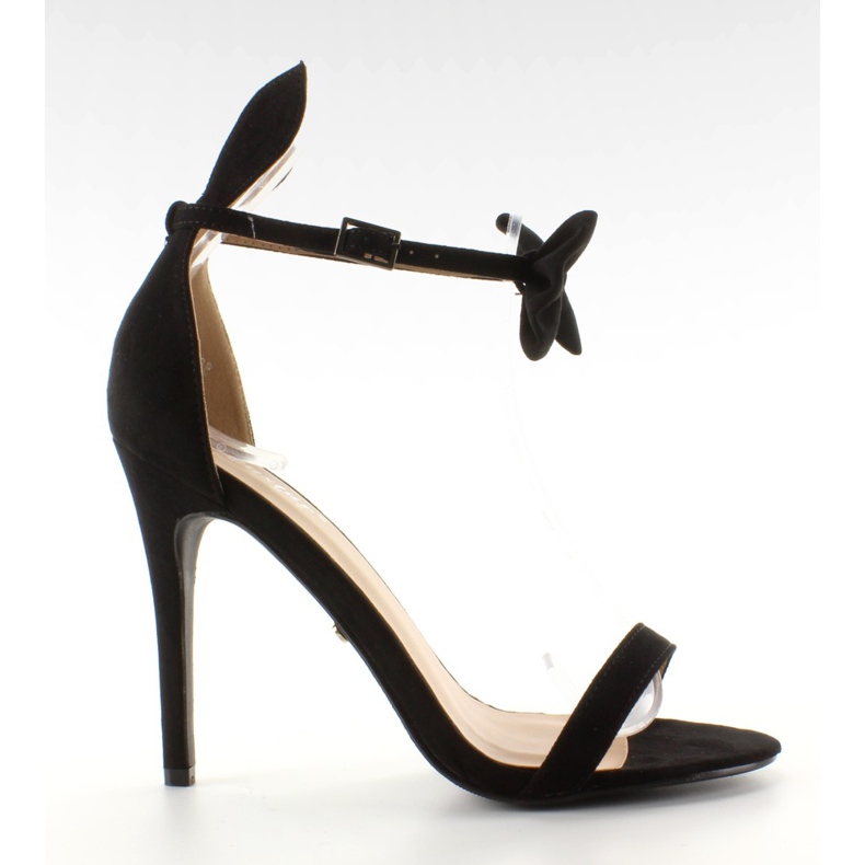 Sandály na špendlíku s ušima ZJ-15P Black černá Sandály na špendlíku s ušima ZJ-15P Black černá