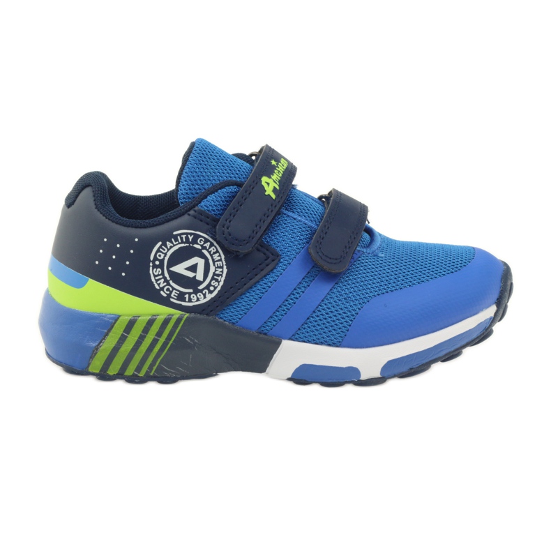American Club Americká sportovní obuv ADI pro děti 16687 modrá modrý zelená námořnická modrá