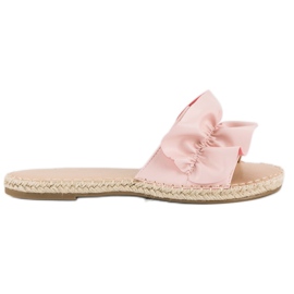 Vices Růžové flip espadrilky svěráky růžový