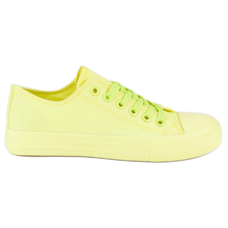 SHELOVET žluté Tenisky Na Vazbě žlutá