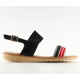 Černé dámské sandály J1024-A4 černé černý