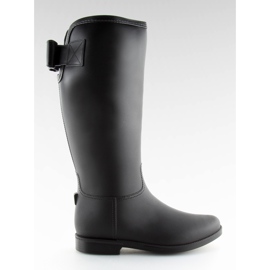Dámské černé kozačky D58 černé černá