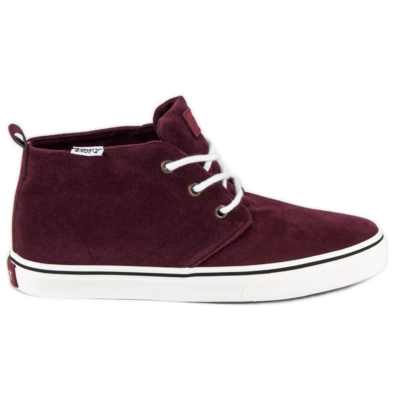 Andy Z Semišové kotníkové tenisky červené