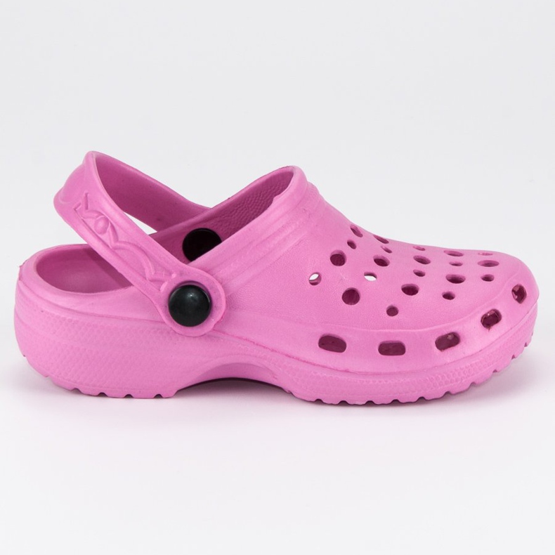 Růžové gumové pantofle růžový