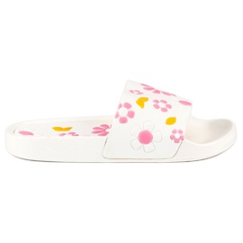 Vices Květinové pantofle svěráky bílý Vices Květinové pantofle svěráky bílý