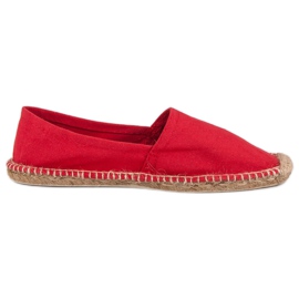 Červené espadrilky červený