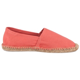 Oranžové espadrilky pomerančový vícebarevný