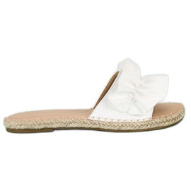 Vices Bílé flip espadrilky svěráky bílý
