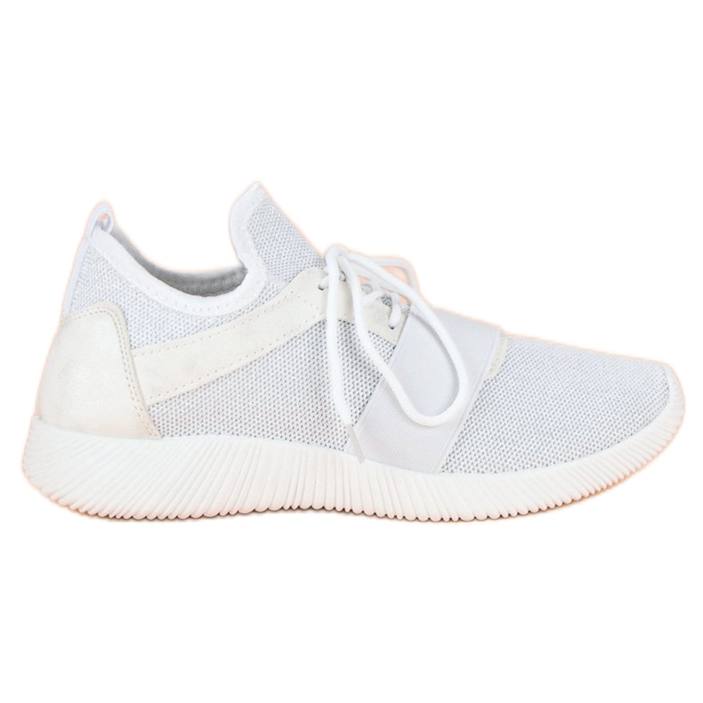 Bílé nazouvací boty bílý