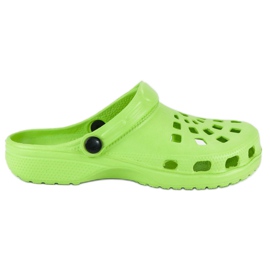 Zelené zahradní pantofle zelený