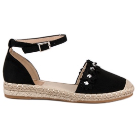 Černé espadrilky černá Černé espadrilky černá