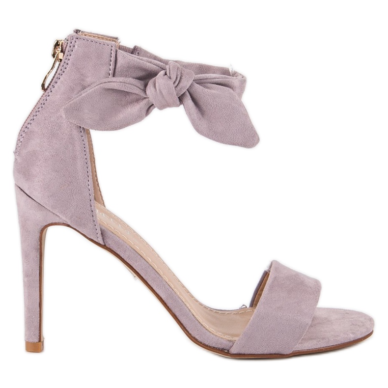 Bestelle Semišové sandály na zip fialový vícebarevný Bestelle Semišové sandály na zip fialový vícebarevný