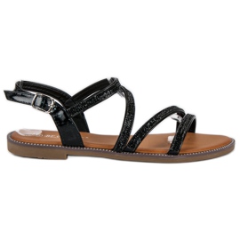 Bestelle Černé dámské sandály černá