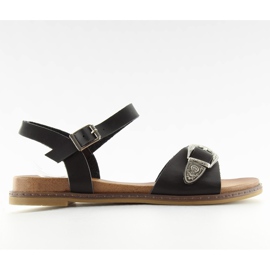 Černé dámské sandály F5910 černé černá