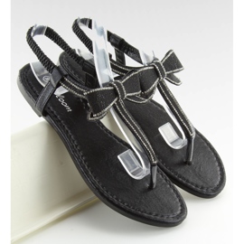 Černé žabky LS-89080 Black černý