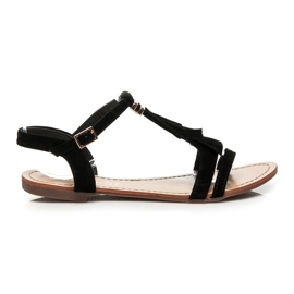 Queen Vivi Sandály S Třásněmi černý