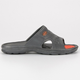 Šedé gumové žabky šedá