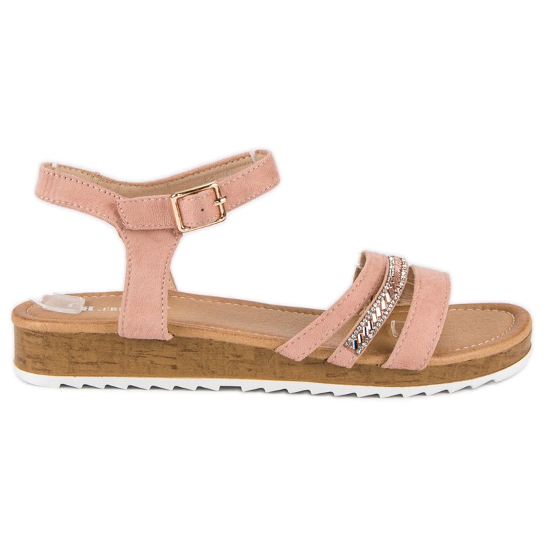 Ch. Creation Dámské sandály v růžové barvě růžový