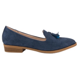 SDS Módní Suede Lords modrý
