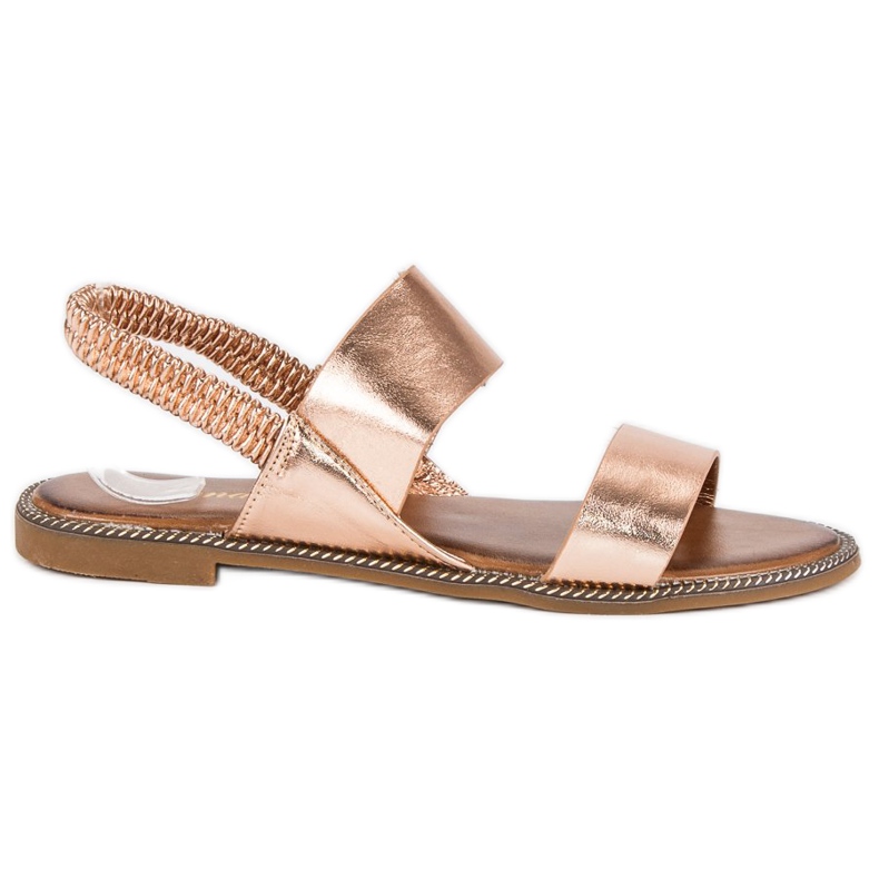 Renda Růžové sandály s gumičkou růžový Renda Růžové sandály s gumičkou růžový