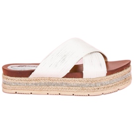 Bílé žabky espadrilky bílý Bílé žabky espadrilky bílý
