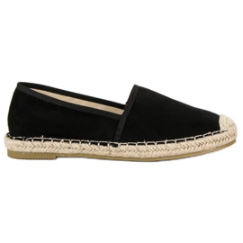 Sweet Shoes Černé semišové espadrilky černý