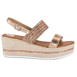 Seastar Klínové espadrilky žluť vícebarevný růžový