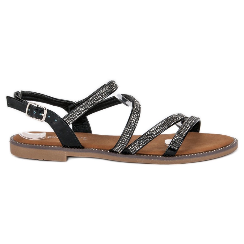 Sweet Shoes Černé dámské sandály černá