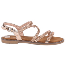 Sweet Shoes Růžové dámské sandály růžový