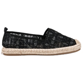 Seastar Krajkové espadrilky černý