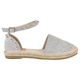 Bestelle Šedé espadrilky šedá Bestelle Šedé espadrilky šedá