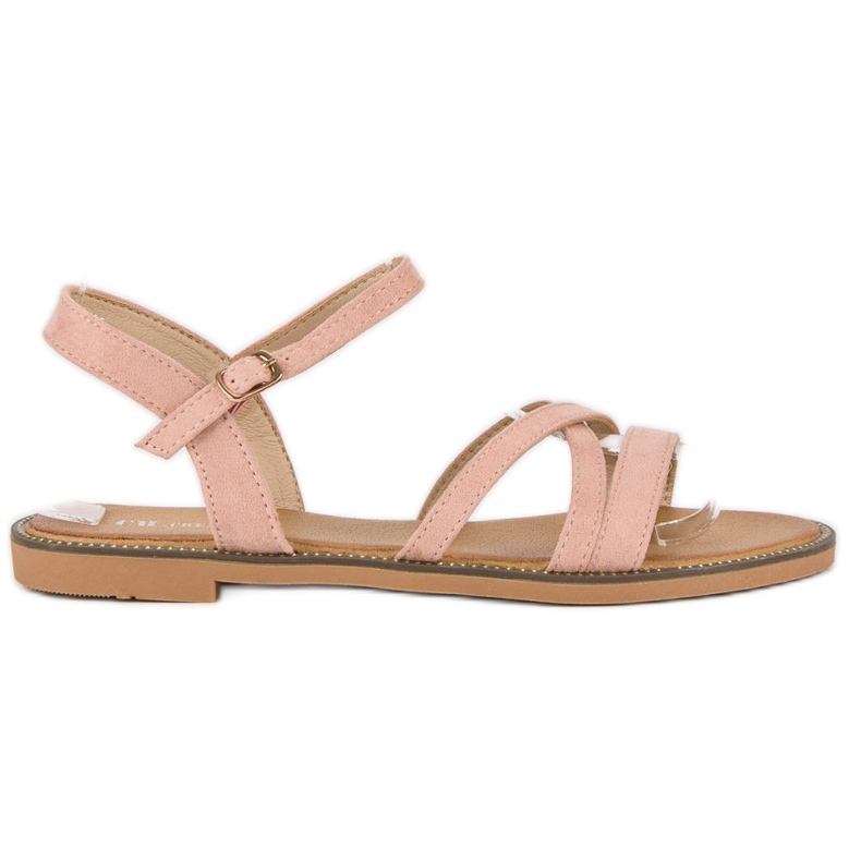 Ch. Creation Dámské semišové sandály růžový