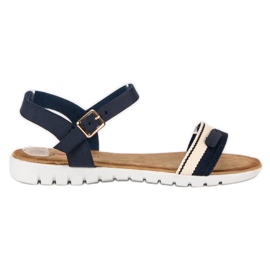 Top Shoes Ležérní dámské sandály námořnická modř