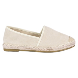 Nio Nio Béžové semišové espadrilky béžový Nio Nio Béžové semišové espadrilky béžový