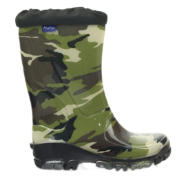 Camo galoše s ionty stříbra Ren But černý hnědý zelený