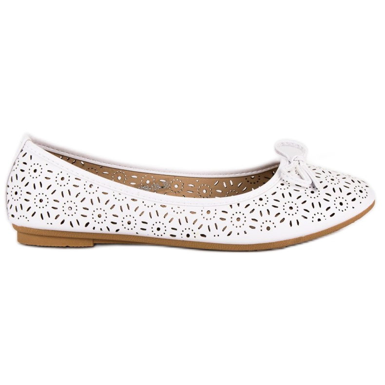 Diamantique Prolamované baleríny bílý Diamantique Prolamované baleríny bílý