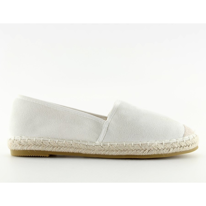 Espadrilky celobarevné bílé BB17P White bílý Espadrilky celobarevné bílé BB17P White bílý